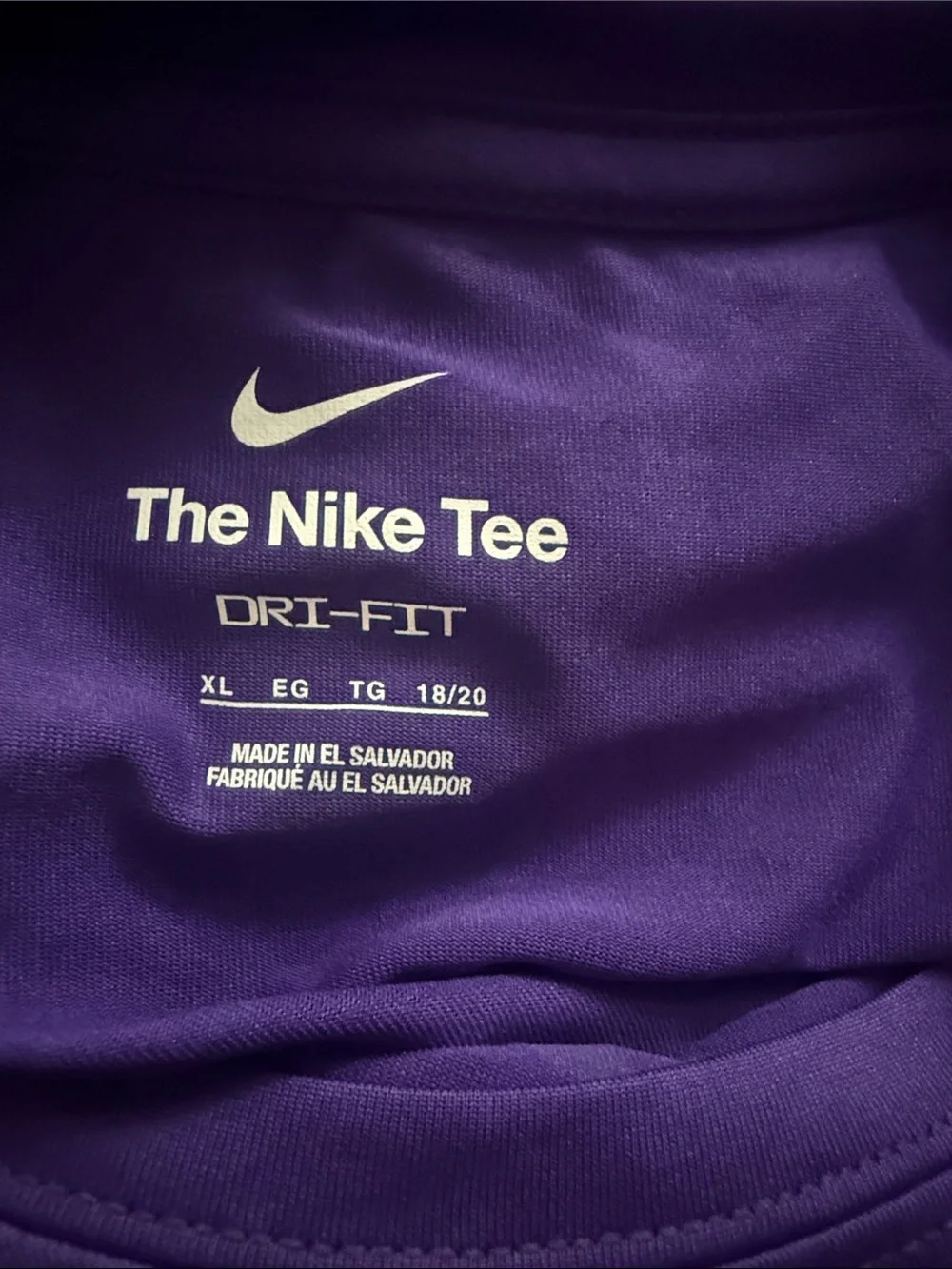 Nike Purple Minnesota Vikings Long Sleeve Logo Shirt